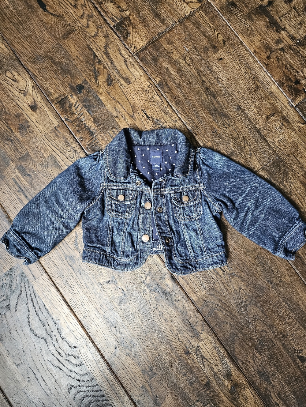 BABY GAP GIRLS DENIM JEAN JACKET 12-18 MONTHS